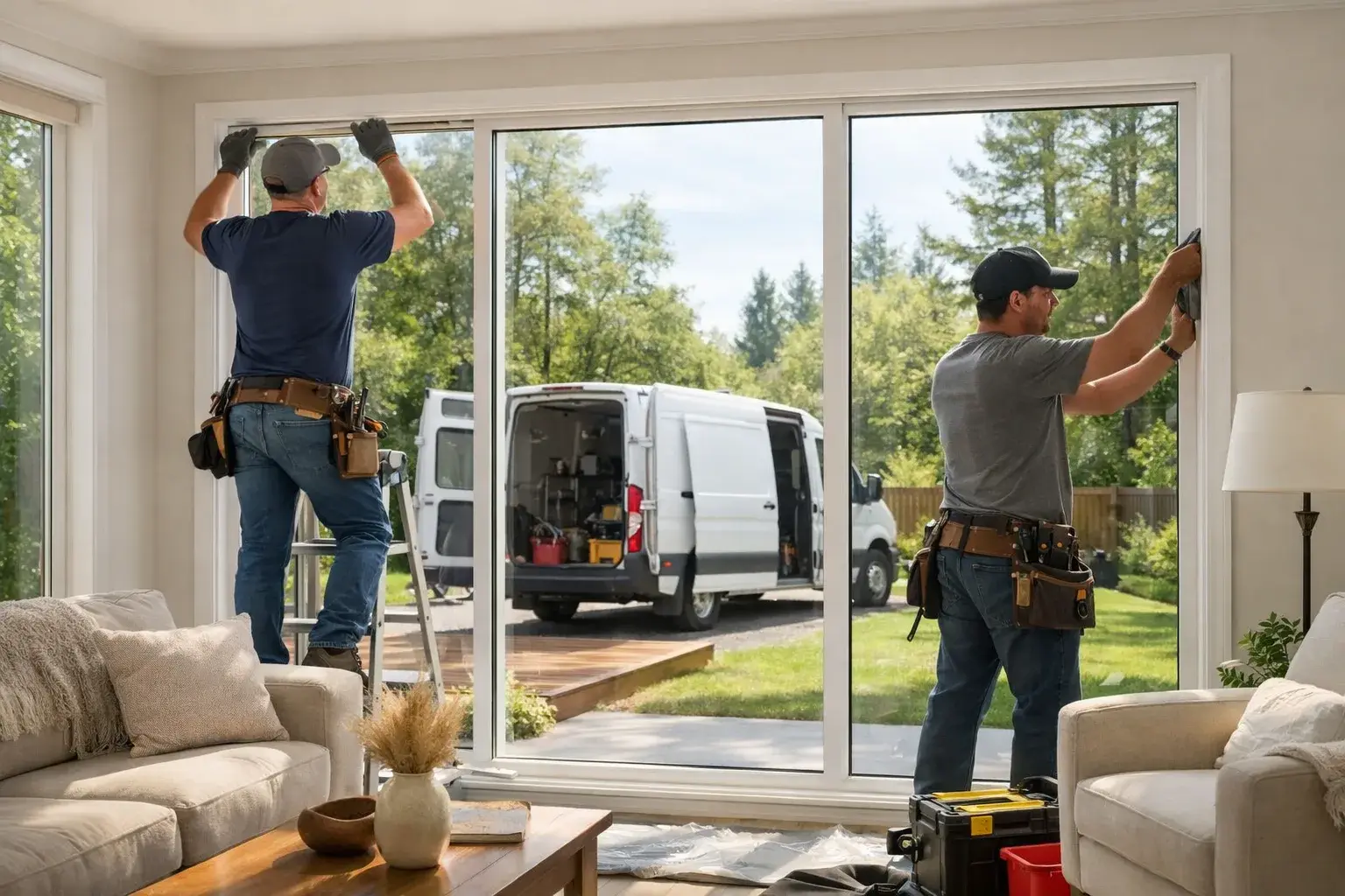 Newport — window installation